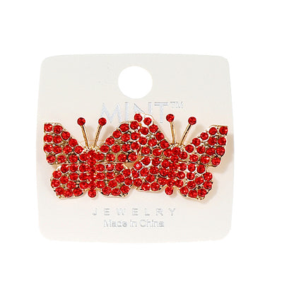 JAE39837 - Pavé Butterfly Earring