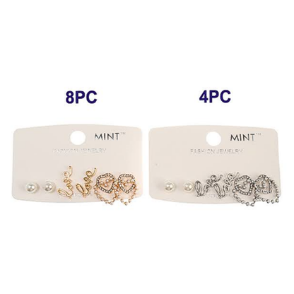 JAE40546 - 3 Pair Heart Earring Set