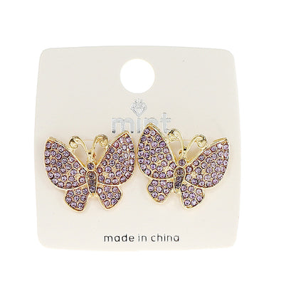 JAE40698ASST - Pavé Butterfly Post Earring