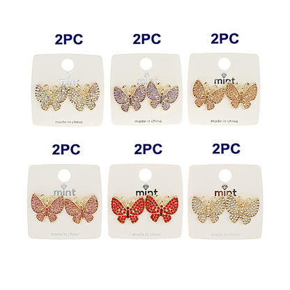 JAE40698ASST - Pavé Butterfly Post Earring