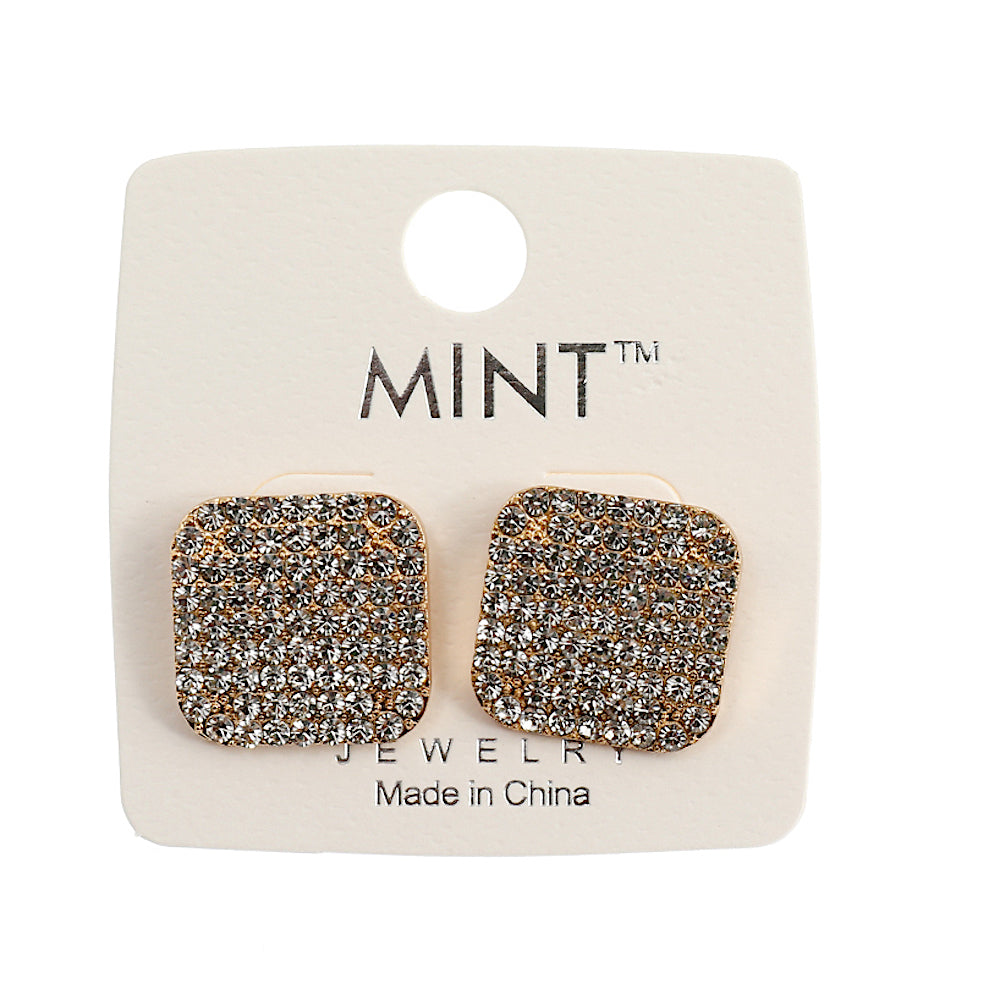 JAE40915 - Pavé Square Post Earring