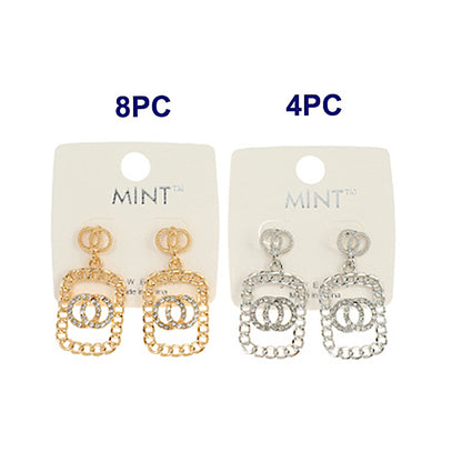 JAE40967 - Double Circle Link Earring