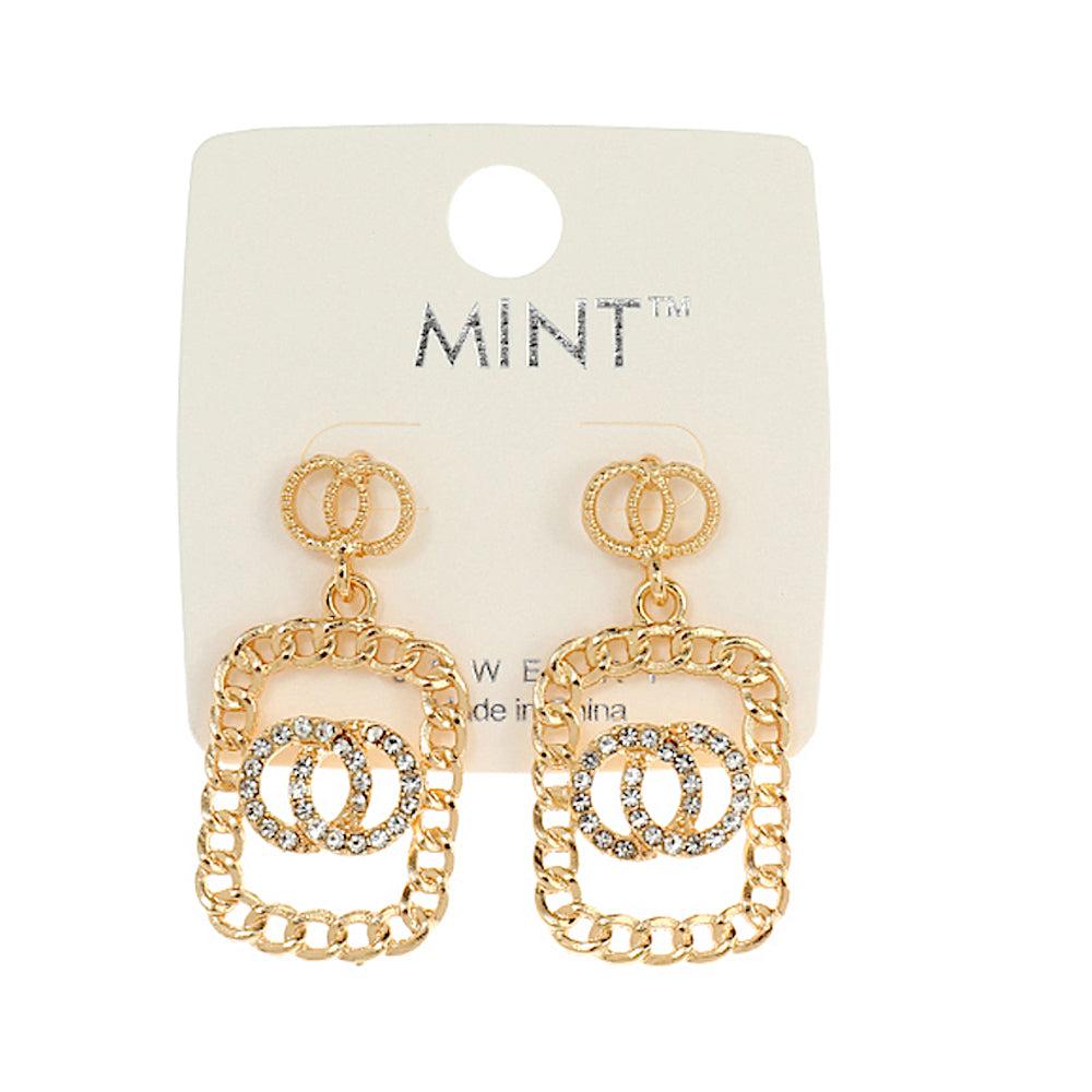 JAE40967 - Double Circle Link Earring