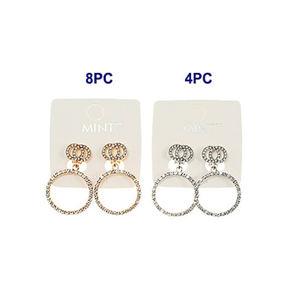 JAE40981C - Clip On Double Circle Earring