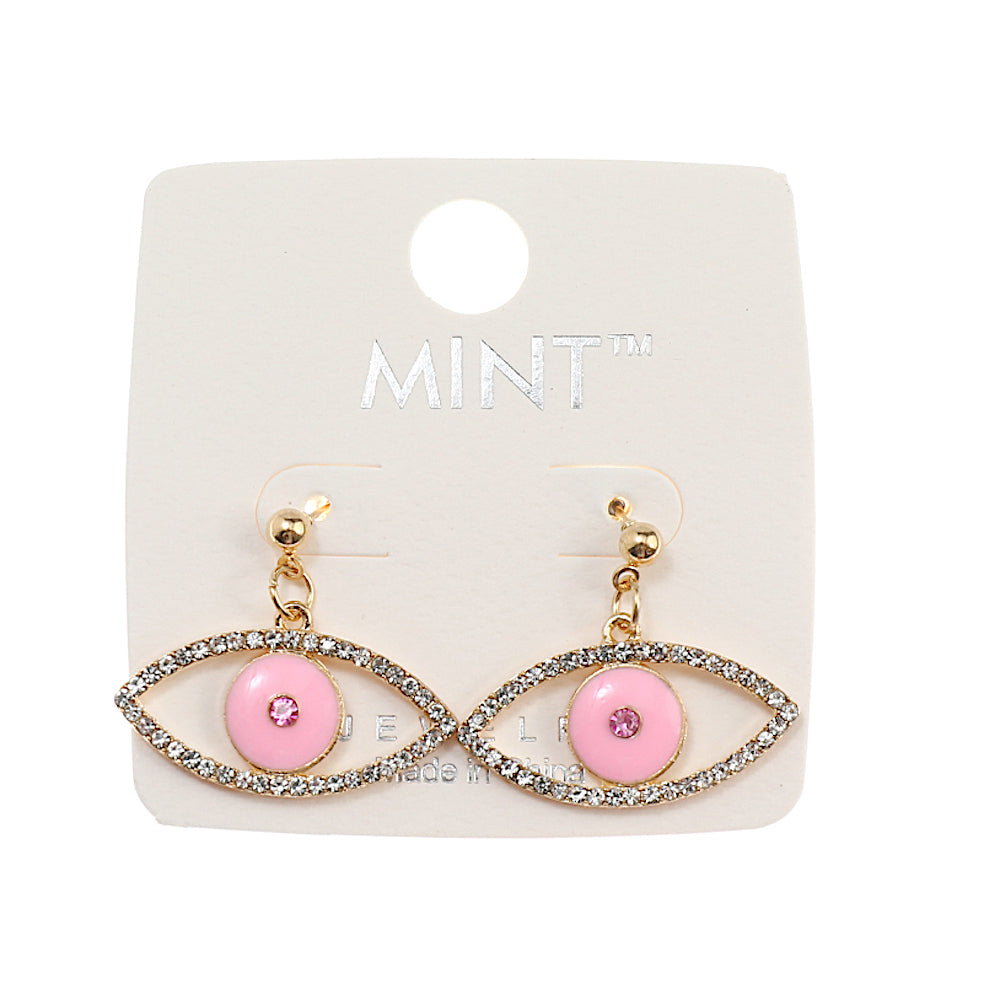 JAE41004 - Enamel Evil Eye Earring