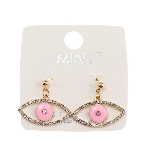 JAE41004 - Enamel Evil Eye Earring