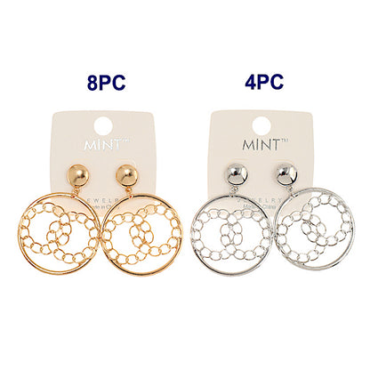 JAE41100 - Double Circle Link Earring