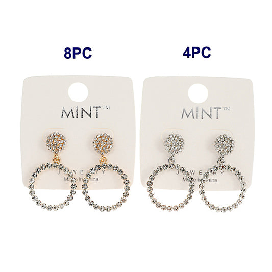 JAE42152 - Rhinestone Circle Earring