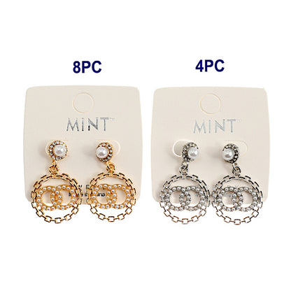 JAE42161 - Double Circle Pearl Earring