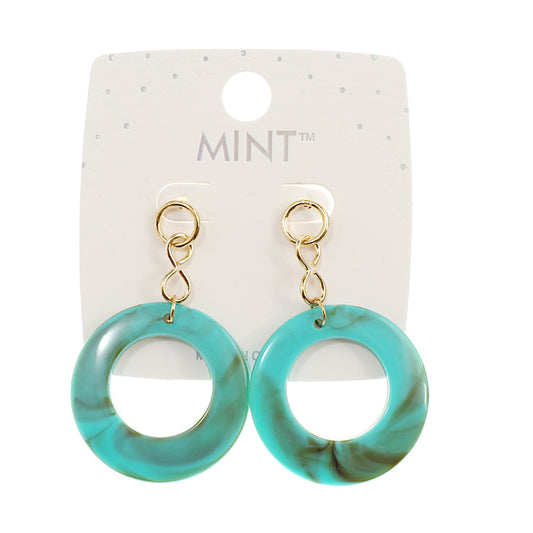 JAE42448 - Resin Circle Drop Earring