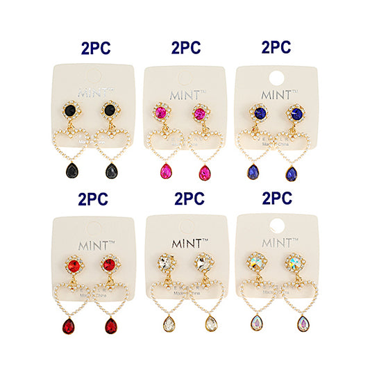 JAE42550 - Pearl Heart Earring