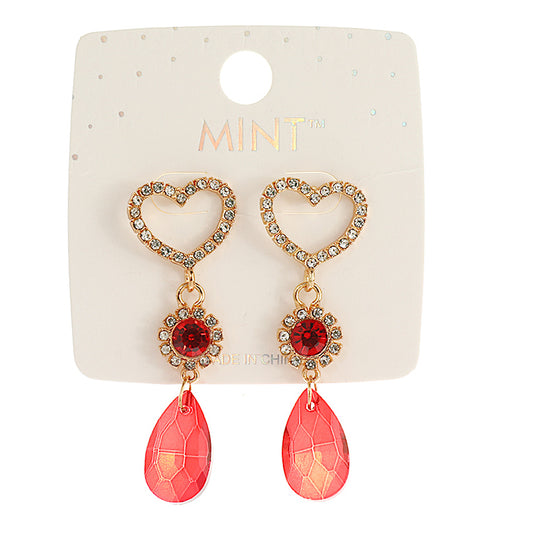 JAE42573 - Heart Drop Earring