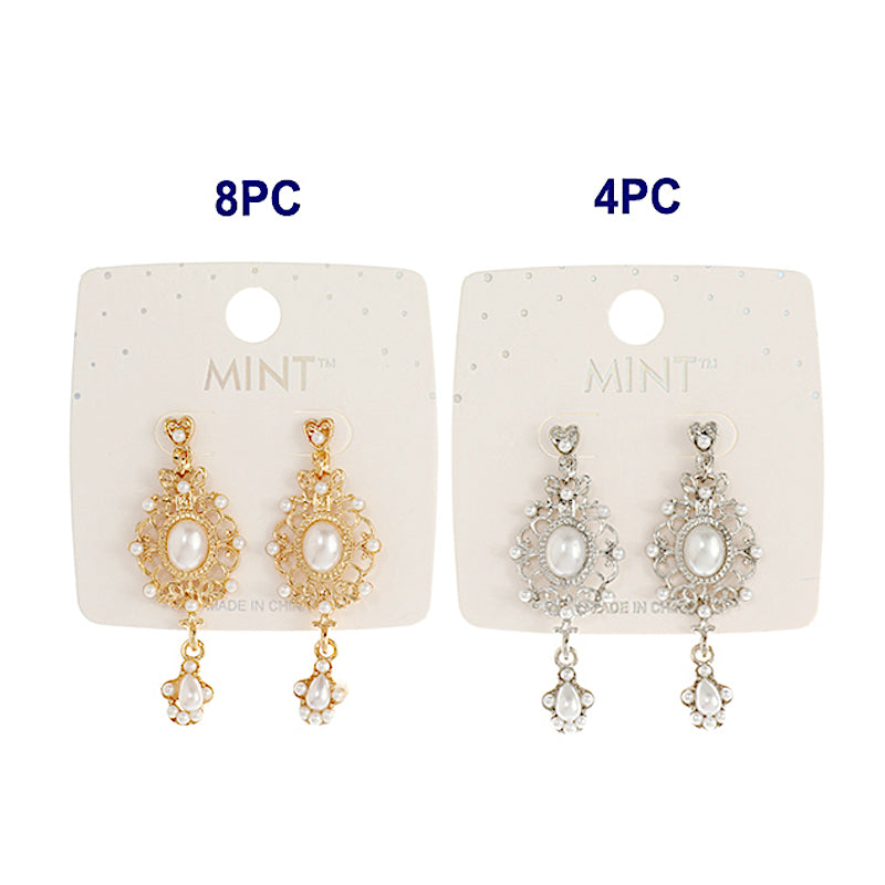 JAE42718 - Vintage Pearl Drop Earring