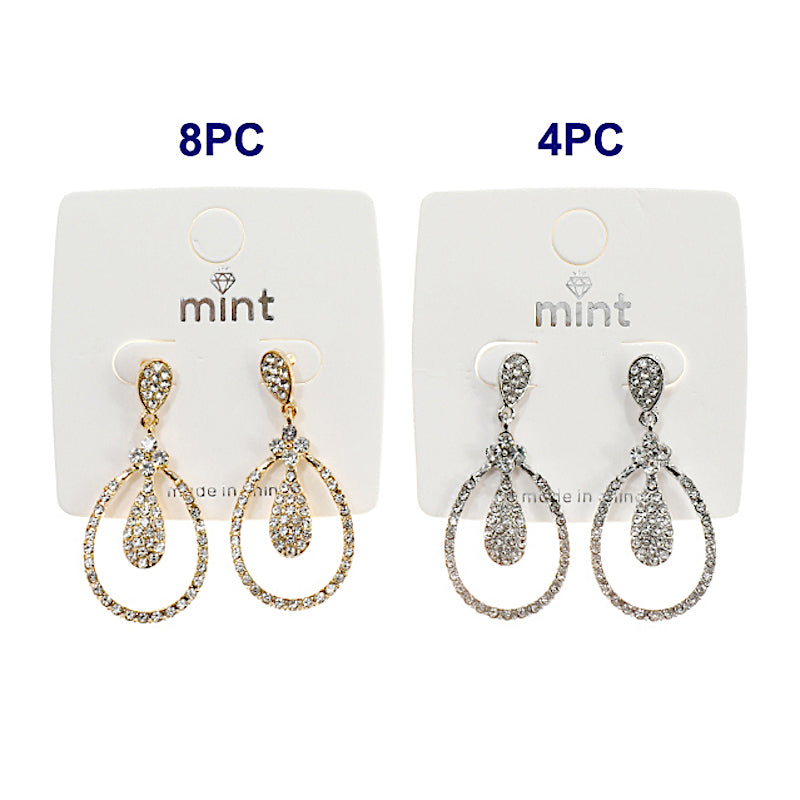 Rhinestone Teardrop Earring