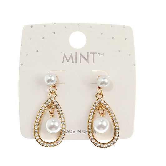 JAE42790 - Pearl Dangle Earring