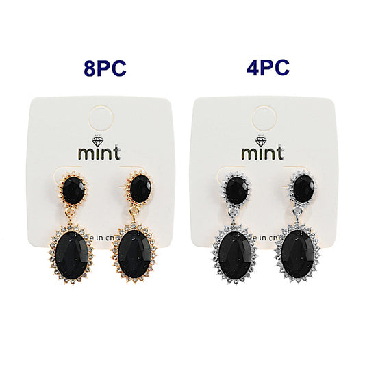 Black Drop Earring