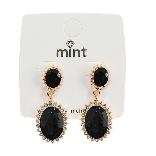 Black Drop Earring