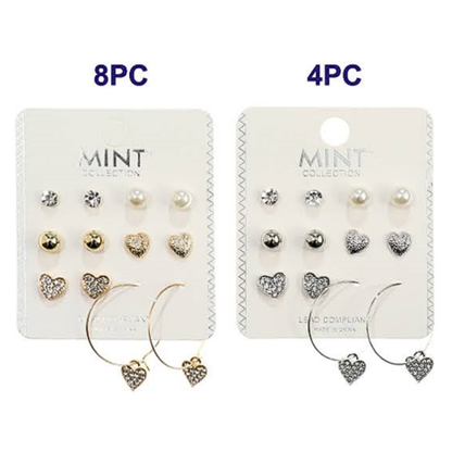 JAE43281 - 6 Pair Heart Earring Set