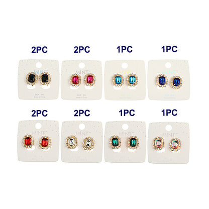 JAE43298C - Clip On Crystal Earring