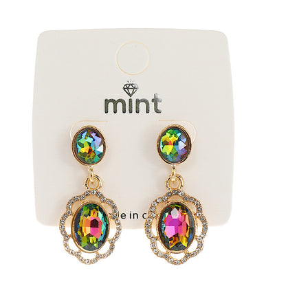 Aurora Borealis Crystal Drop Earring