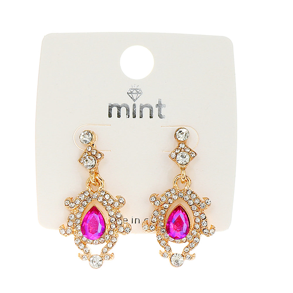 Vintage Crystal Drop Earring