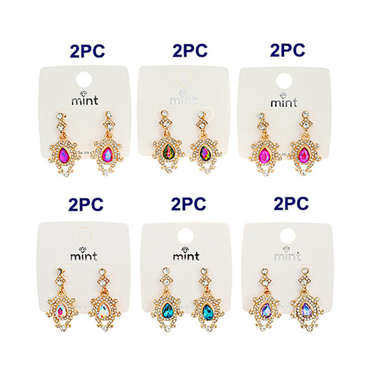 JAE43447 - Vintage Crystal Drop Earring