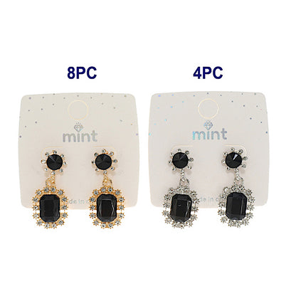 Black Drop Earring