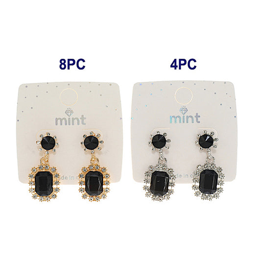 Black Drop Earring