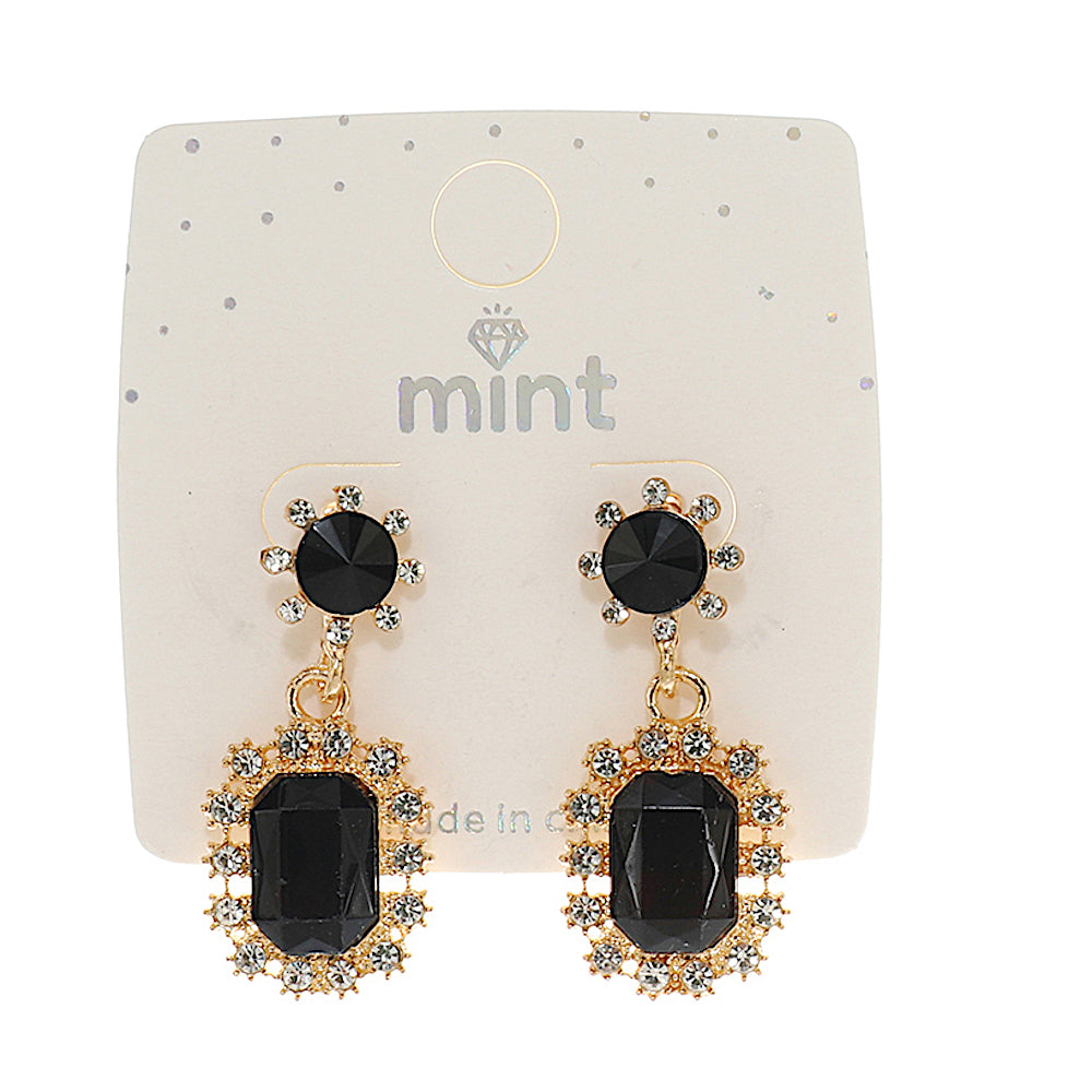 Black Drop Earring