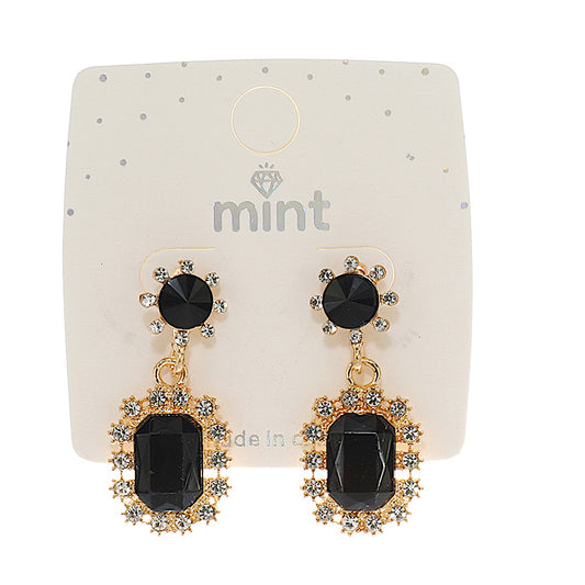 Black Drop Earring