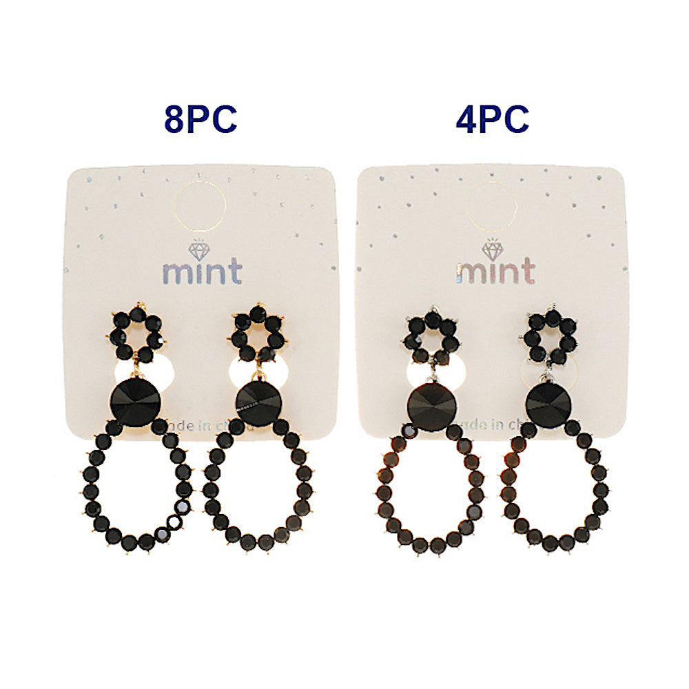Black Drop Earring