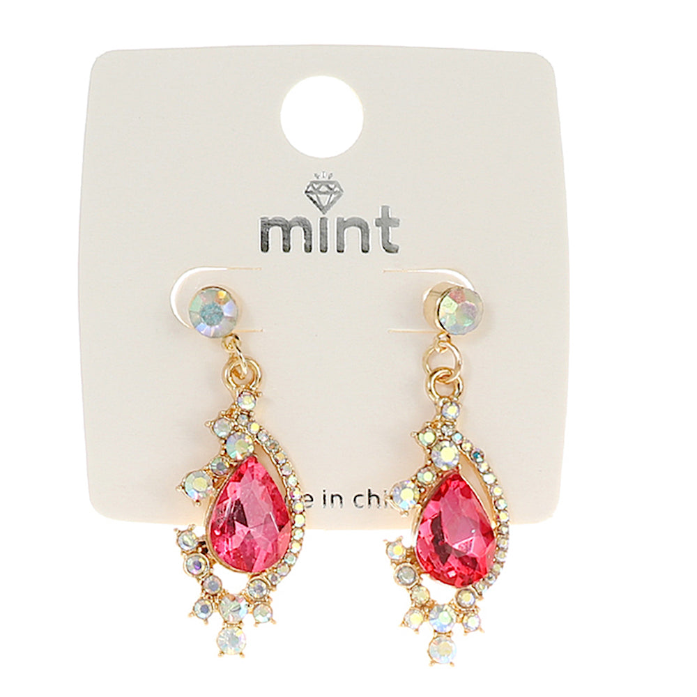 JAE43704 - Vintage Crystal Drop Earring