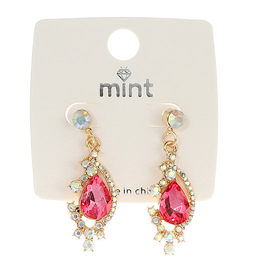 JAE43704 - Vintage Crystal Drop Earring