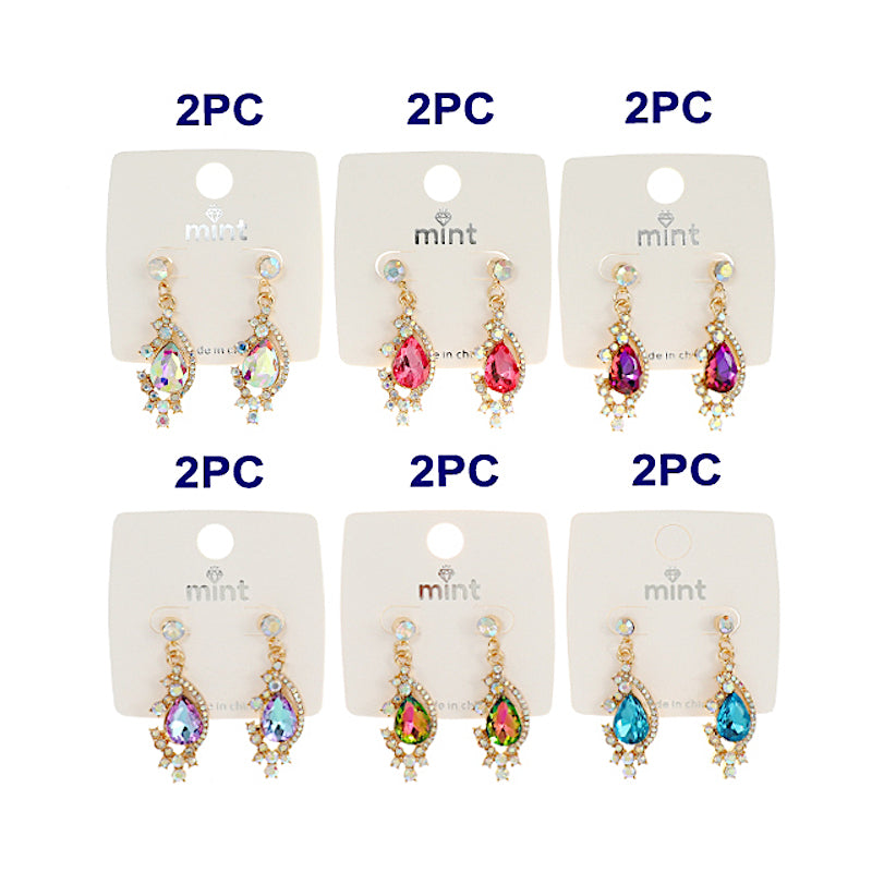 JAE43704 - Vintage Crystal Drop Earring