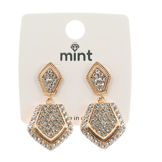 JAE43848 - Rhinestone Drop Earring