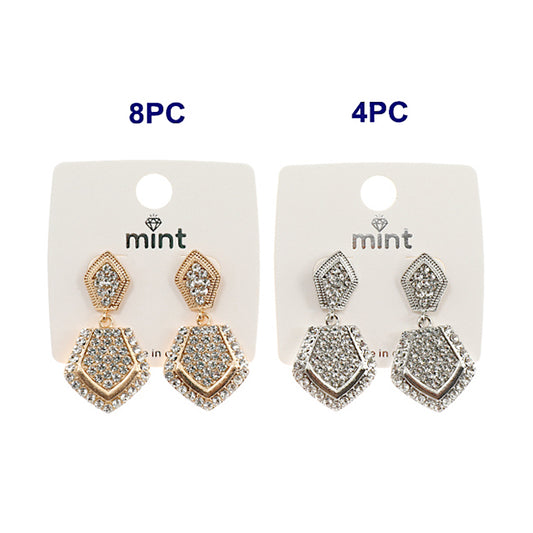 JAE43848 - Rhinestone Drop Earring