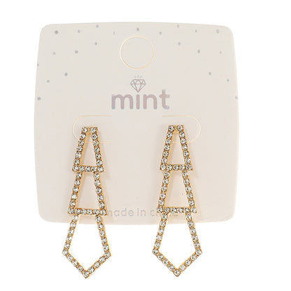JAE43921 - Rhinestone Drop Earring