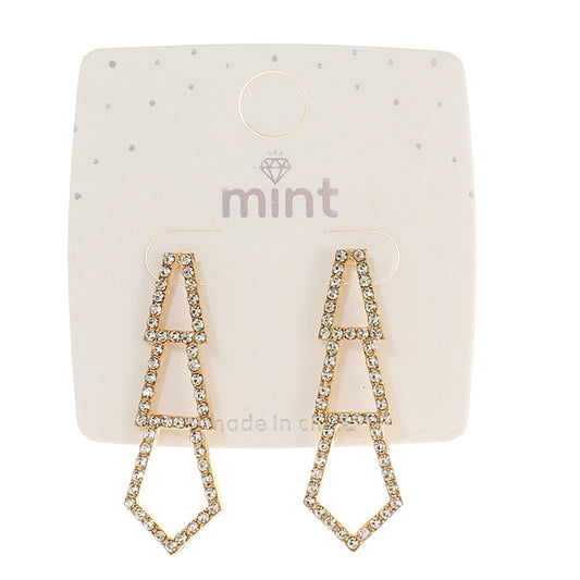 JAE43921 - Rhinestone Drop Earring