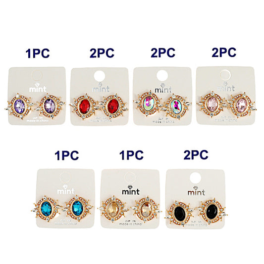 JAE44058 - Vintage Crystal Post Earring