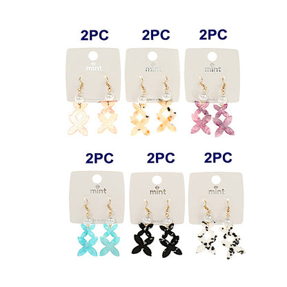 JAE44162 - Resin Clover Drop Earring