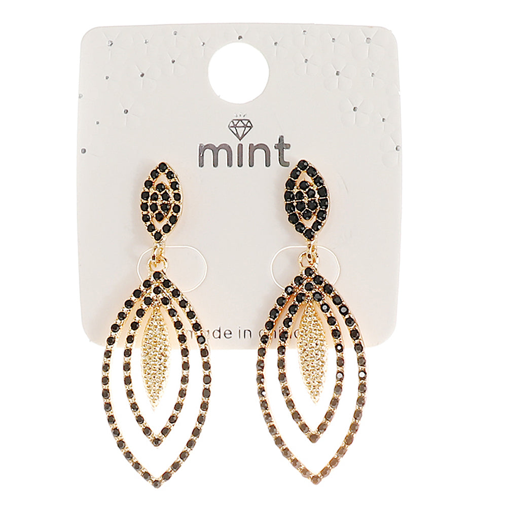 JAE44514 - Rhinestone Drop Earring