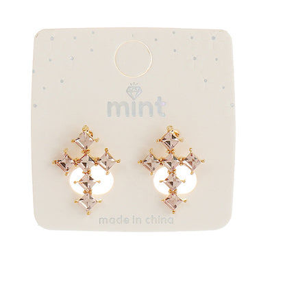 JAE44532 - Crystal Cross Post Earring