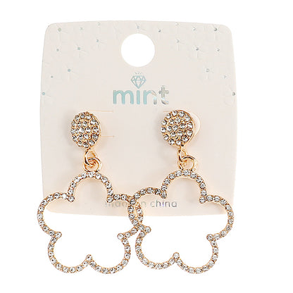 JAE44568 - Rhinestone Flower Earring