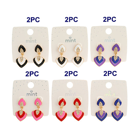 JAE44656 - Enamel Drop Earring