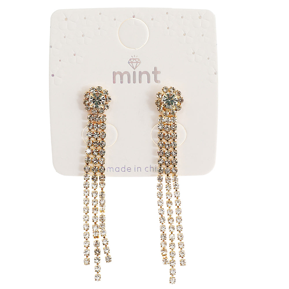 JAE44706 - Rhinestone Drop Earring