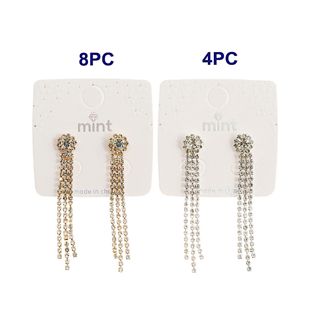 JAE44706 - Rhinestone Drop Earring