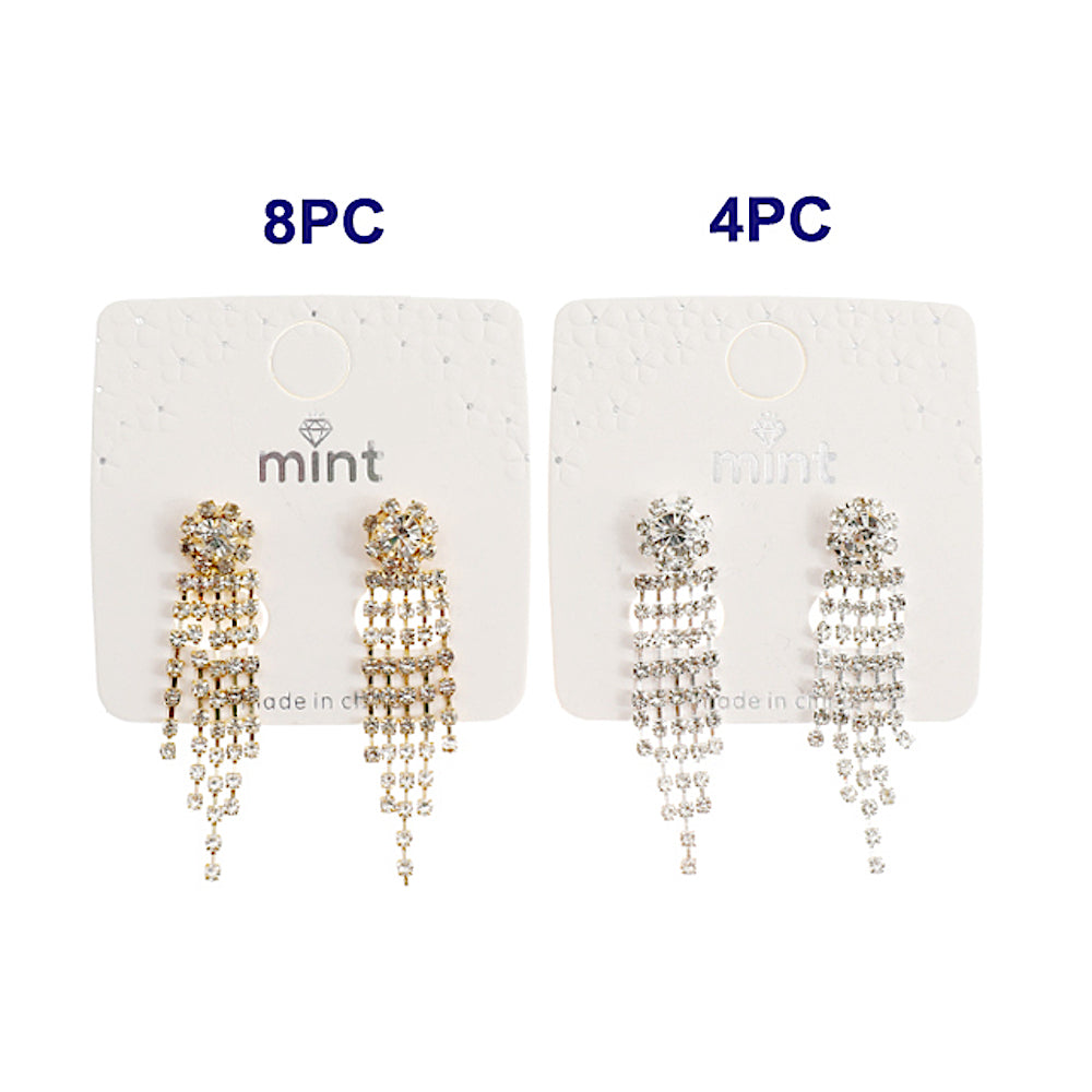 JAE44780-1 - Rhinestone Drop Earring