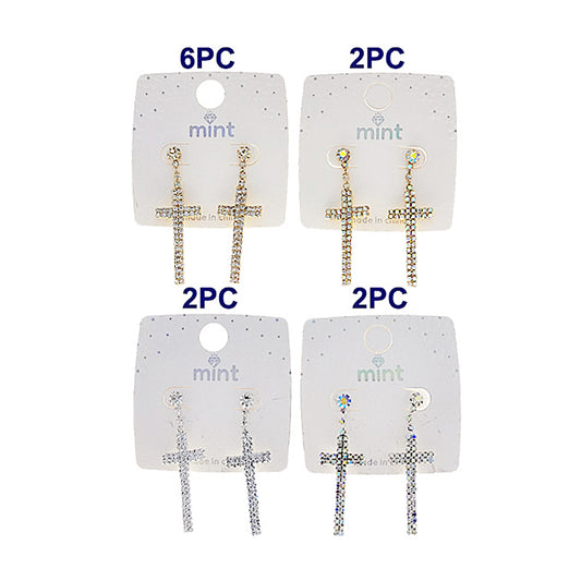 JAE44802 - Slim Cross Earring
