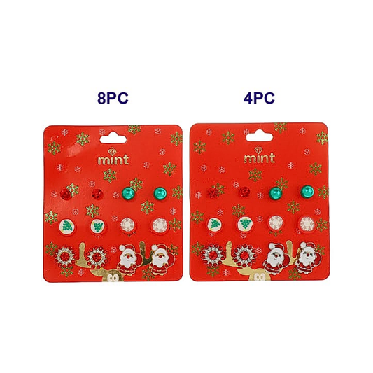 JAE45130 - Christmas 6 Pair Stud Earrings Set