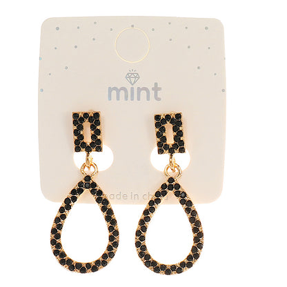 JAE45156BK - Black Teardrop Earring